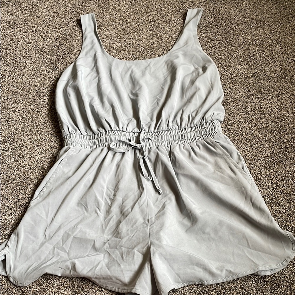Wishlist Gray Romper with Elastic Waist